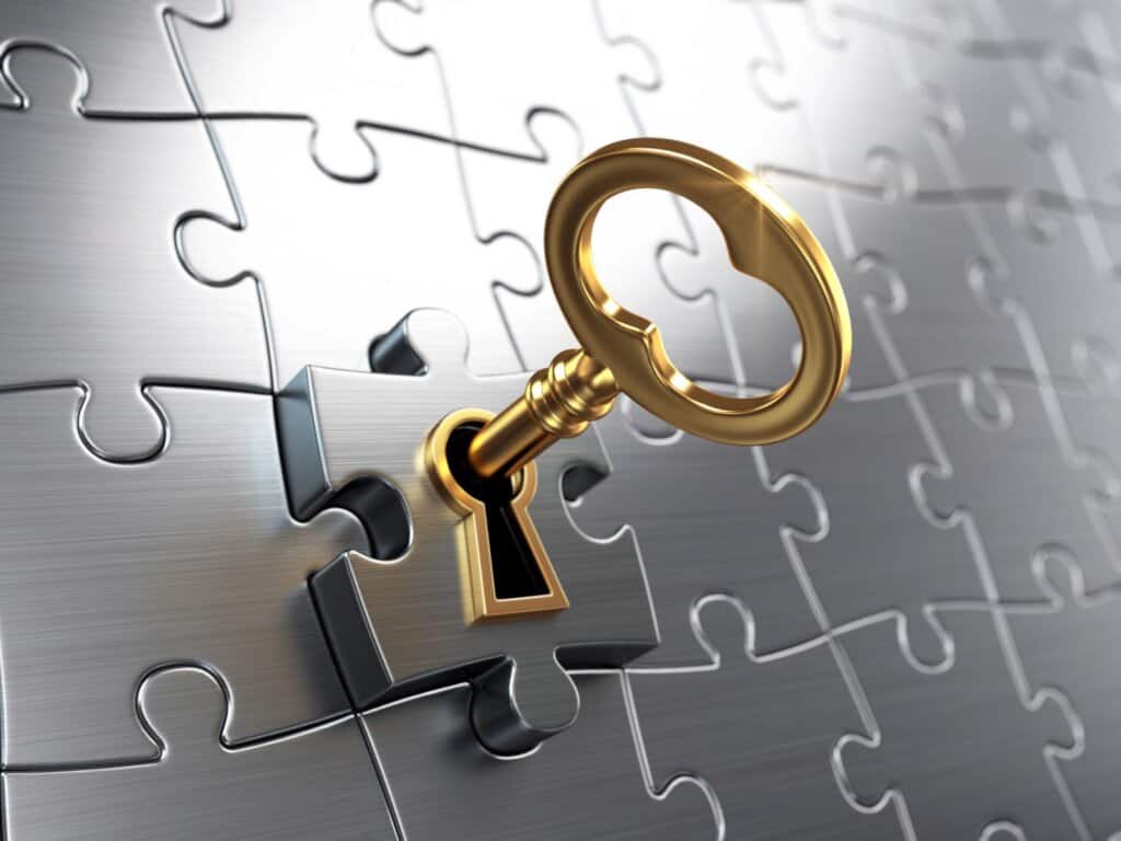 Clé d'or et puzzle